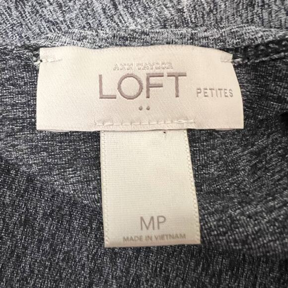 LOFT Gray and Black Sleeveless Maxi Dress Size Medium Petite - Picture 5 of 5